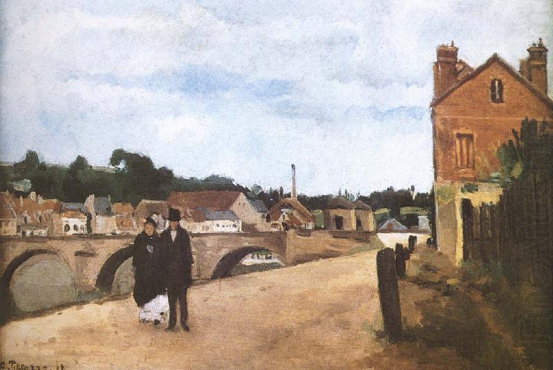 Pang plans Schwarz bridge, Camille Pissarro